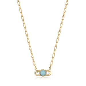 Ania Haie Gold Orb Amazonite Link Necklace