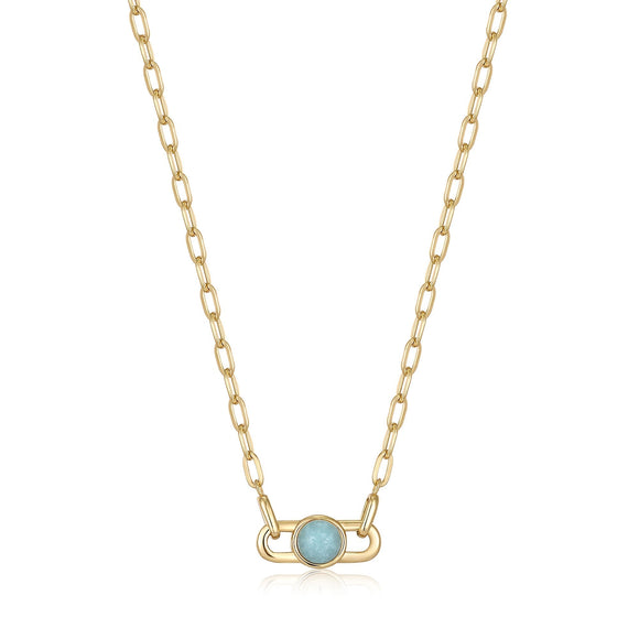 Ania Haie Gold Orb Amazonite Link Necklace