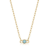 Ania Haie Gold Orb Amazonite Link Necklace