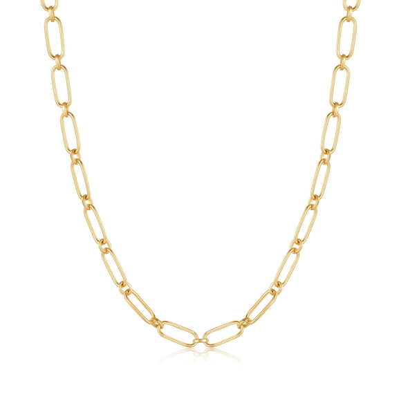 Ania Haie Gold Cable Connect Chunky Chain Necklace