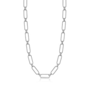 Ania Haie Silver Cable Connect Chunky Chain Necklace