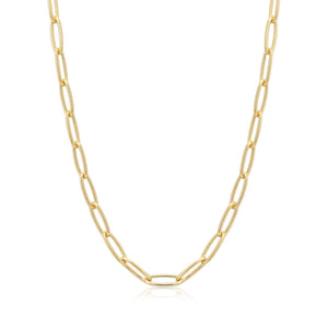 Ania Haie Gold Paperclip Chunky Chain Necklace