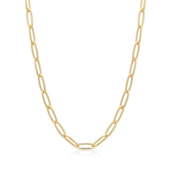 Ania Haie Gold Paperclip Chunky Chain Necklace