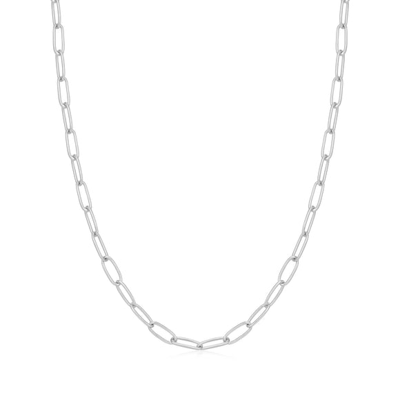 Ania Haie Silver Link Charm Chain Necklace