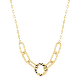Ania Haie Gold Tiger Chain Charm Connector Necklace