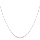 Ania Haie Silver Arc Pave Necklace