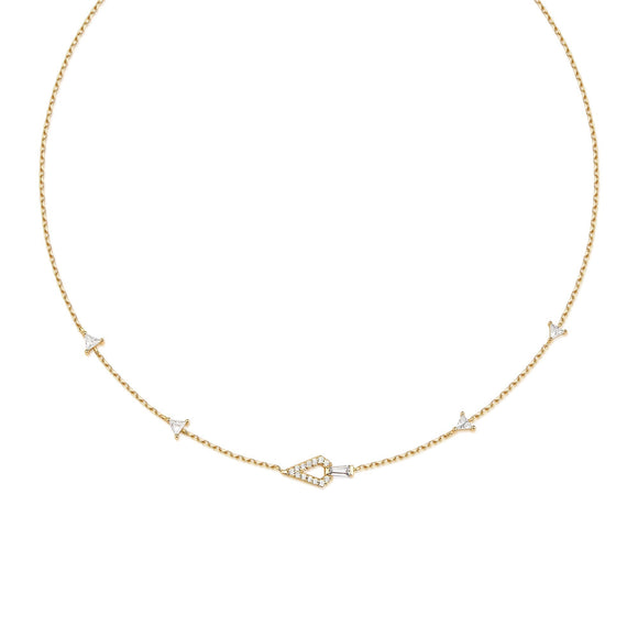 Ania Haie Gold Geometric Satellite Necklace