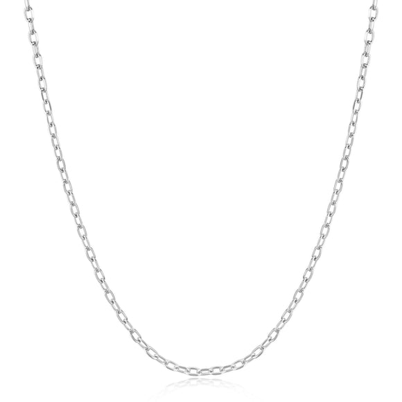 Ania Haie Silver Rectangle Link Chain Necklace