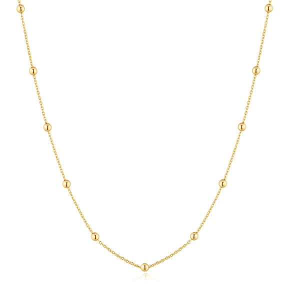 Ania Haie Gold Bobble Long Chain Necklace