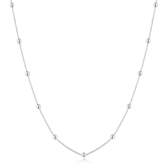 Ania Haie Silver Bobble Long Chain Necklace