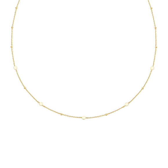 Ania Haie Gold Disc Station Necklace