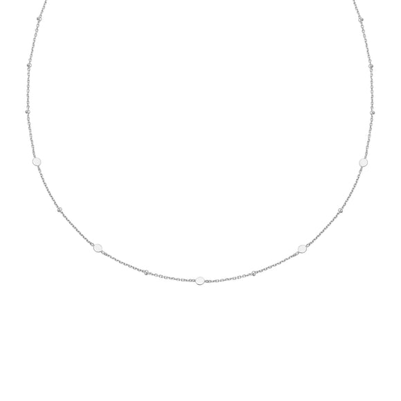 Ania Haie Silver Disc Station Necklace
