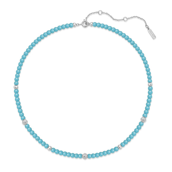 Ania Haie Silver Lab Created Turquoise Necklace