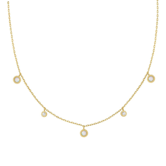 Ania Haie Gold Kyoto Opal Station Necklace