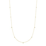 Ania Haie Gold Bezel Cubic Zirconia Station Necklace