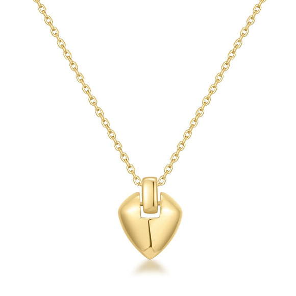 Ania Haie Gold Shield Pendent Necklace