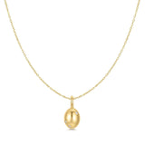 Ania Haie Gold Floral Oval Pendent Necklace