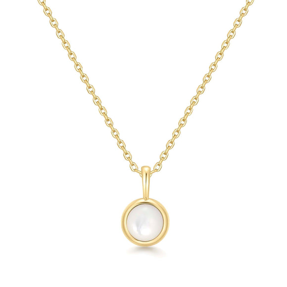 Ania Haie Gold Mother of Pearl Pendant Necklace