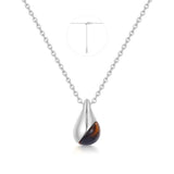 Ania Haie Silver Tiger Eye Droplet Pendant Necklace
