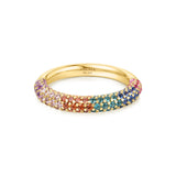 Ania Haie Gold Rainbow Pave Ring