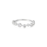 Ania Haie Silver Bezel Cubic Zirconia Zig-Zag Ring