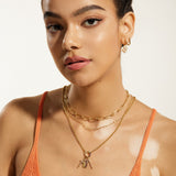 Ania Haie Gold Chain Rainbow Connector Necklace