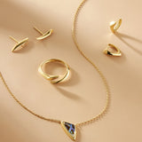 Ania Haie Gold Arrow Twist Adjustable Ring