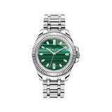 THOMAS SABO Ladies Dark Green Malachite Divine Watch Silver