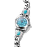 THOMAS SABO Elyndra Watch with turquoise dial 36 mm