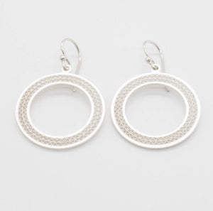 Gaviota Colombian Silver ‘Optimismo’ Hook Earrings