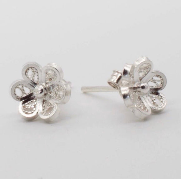 Gaviota Colombian Silver 'XS Flor' Stud Earrings
