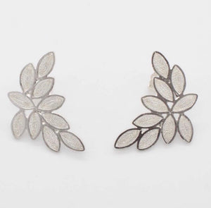 Gaviota Colombian Silver 'Sm Roma' Stud Earrings