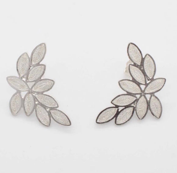 Gaviota Colombian Silver 'Sm Roma' Stud Earrings